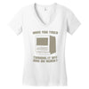 try restart Women's V-Neck T-Shirt