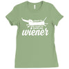 you want to hold my wiener Ladies Fitted T-Shirt