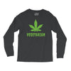 Vegetarian Pot Leaf Long Sleeve Shirts