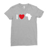 i love africa Ladies Fitted T-Shirt