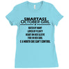 Smartass October Girl Ladies Fitted T-Shirt