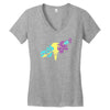 smoke and father Women's V-Neck T-Shirt