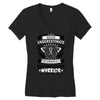 Never Underestimate The Strength Of A Carcinoid Cancer Warrior Women's V-Neck T-Shirt