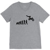 evolution of a biker dirt bike mx motocross t shirt men V-Neck Tee