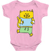meow is running Baby Onesie