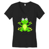 frog cute Women's V-Neck T-Shirt