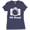 oh snap camera Ladies Fitted T-Shirt