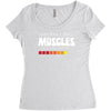 musculs installing Women's Triblend Scoop T-shirt