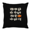 fisheye lens Throw Pillow