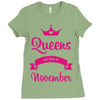 queens are born in november Ladies Fitted T-Shirt
