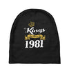 kings are born in 1981 Baby Beanies