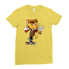 pizza smoking (2) Ladies Fitted T-Shirt