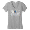 proud autism aunt Women's V-Neck T-Shirt
