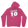 team 10  silver Unisex Hoodie