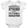 i am too emotionally attached to fictional characters Baby Bodysuit