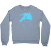 water planet global warming world ocean banksy nature graphic Crewneck Sweatshirt