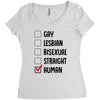 Lgbt Checklist Women's Triblend Scoop T-shirt
