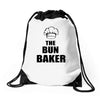 the bun baken Drawstring Bags