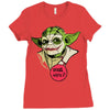 serious why so Ladies Fitted T-Shirt