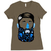 pirate beard Ladies Fitted T-Shirt