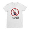no cell phones Ladies Fitted T-Shirt