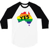 Vote Yes Australia 3/4 Sleeve Shirt