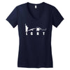 liberty gun beer Women's V-Neck T-Shirt