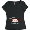 July Peeking Out Baby Boy Women's Triblend Scoop T-shirt