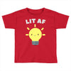 lit af kawaii light bulb Toddler T-shirt