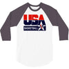 usa basketball logo 3/4 Sleeve Shirt