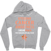 i wear peach for some special to me Zipper Hoodie