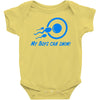 my boys can swim Baby Onesie