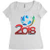 world cup 2018 Women's Triblend Scoop T-shirt