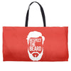 respect the beard Weekender Totes