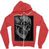 broken frame Zipper Hoodie