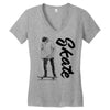 skate Women's V-Neck T-Shirt