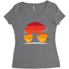 Samurai Sunset Women's Triblend Scoop T-shirt