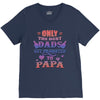 only the best dads get promoted to papa V-Neck Tee