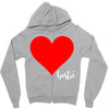 Besties Heart Family Matching Zipper Hoodie