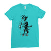 saiyan sun Ladies Fitted T-Shirt