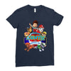 paw patrol birthday boy auntie Ladies Fitted T-Shirt
