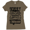 This Girl Is Taken By A Super Sexy November Boyfriend Ladies Fitted T-Shirt