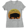 roam sweet roam slouchy Ladies Fitted T-Shirt