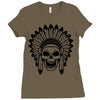 skull Ladies Fitted T-Shirt