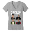 dobre twins Women's V-Neck T-Shirt