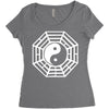 i ching ying and yang Women's Triblend Scoop T-shirt