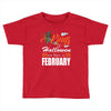 Halloween Kings Are Born In February Toddler T-shirt