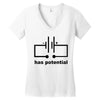 has potential Women's V-Neck T-Shirt