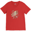 torn rib cage V-Neck Tee