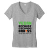 vegan because plant powered badass was not an offical tittle black Women's V-Neck T-Shirt
